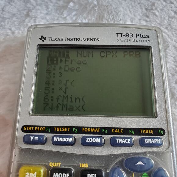 TI 83 Plus Silver Edition Texas Instruments Graphing Calculator - Picture 7 of 9